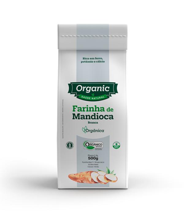 Farinha de Mandioca Branca Organic: fonte orgânica de energia